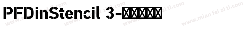 PFDinStencil 3字体转换